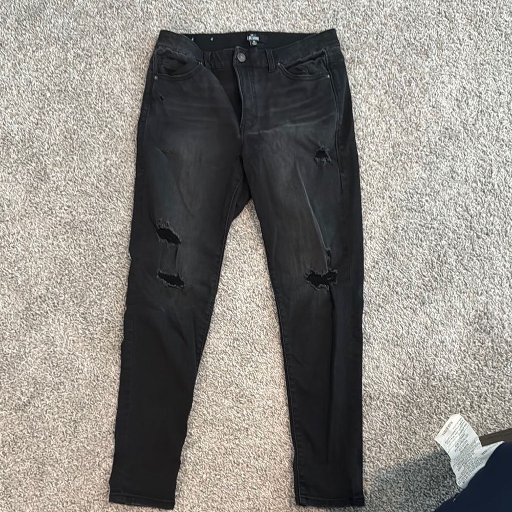 Women's Distressed LuLaroe Black Jeans